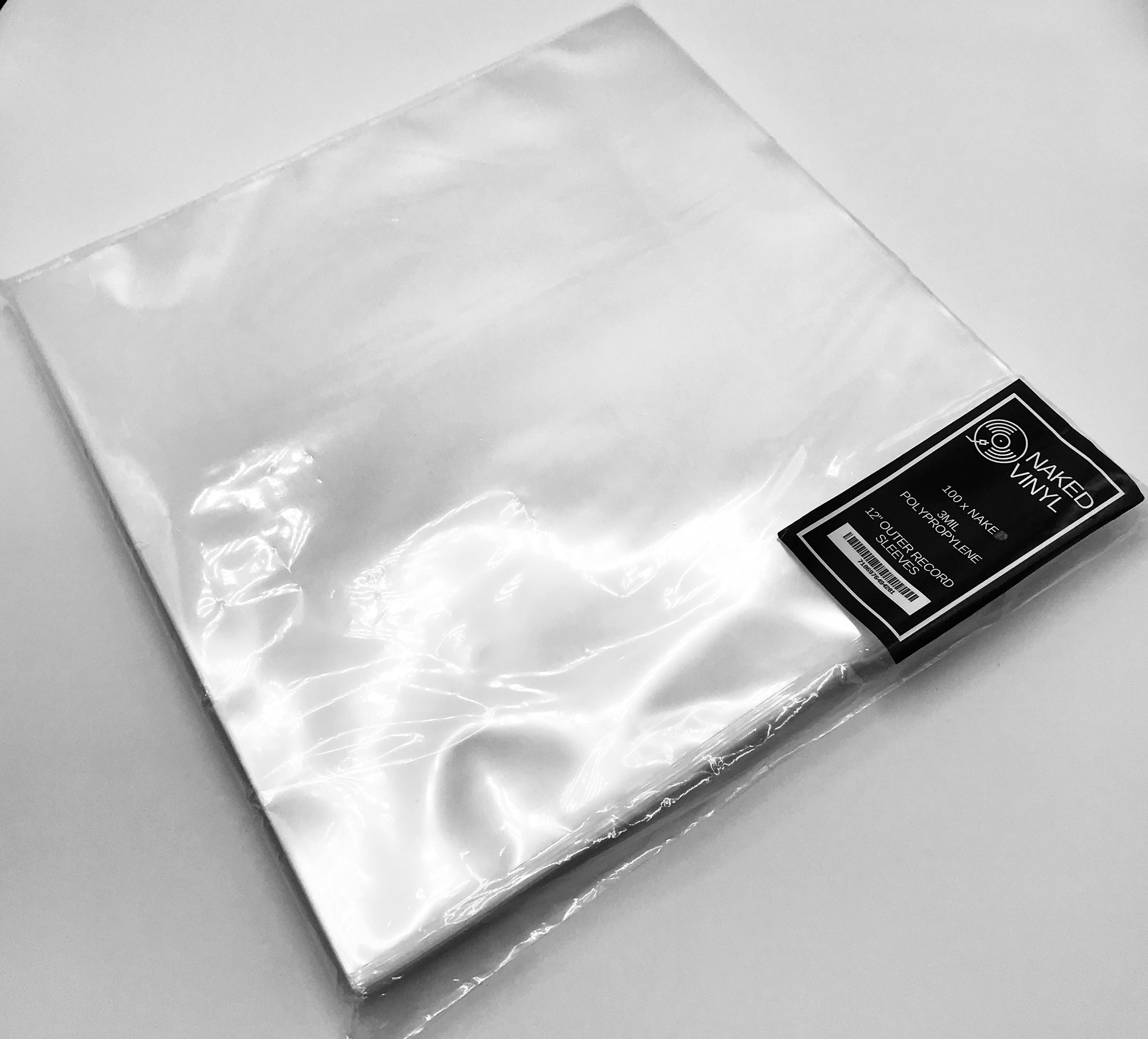 100 Clear Plastic LP Outer Sleeves 3 Mil HIGH QUALITY Vinyl Record